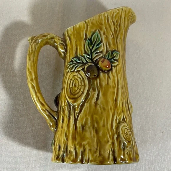Rustic Yellow Tree Trunk Pitcher - Picture 10 of 15